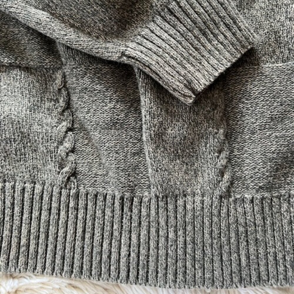 Vintage Geoffrey Beene Olive Classic Crew Neck Cotton Sweater  Men's XL - Picture 3 of 10